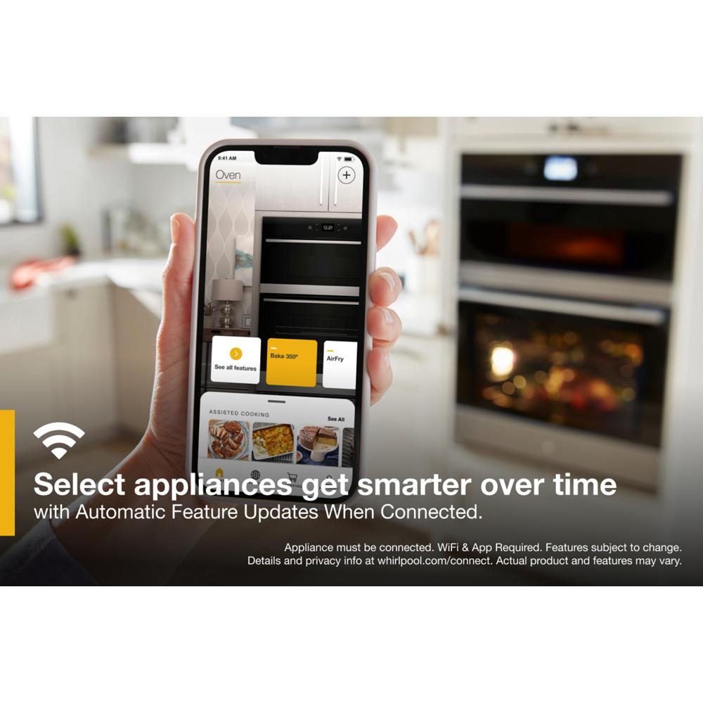 Model: WOEC5930LZ | Whirlpool 6.4 Total Cu. Ft. Combo Wall Oven with Air Fry When Connected