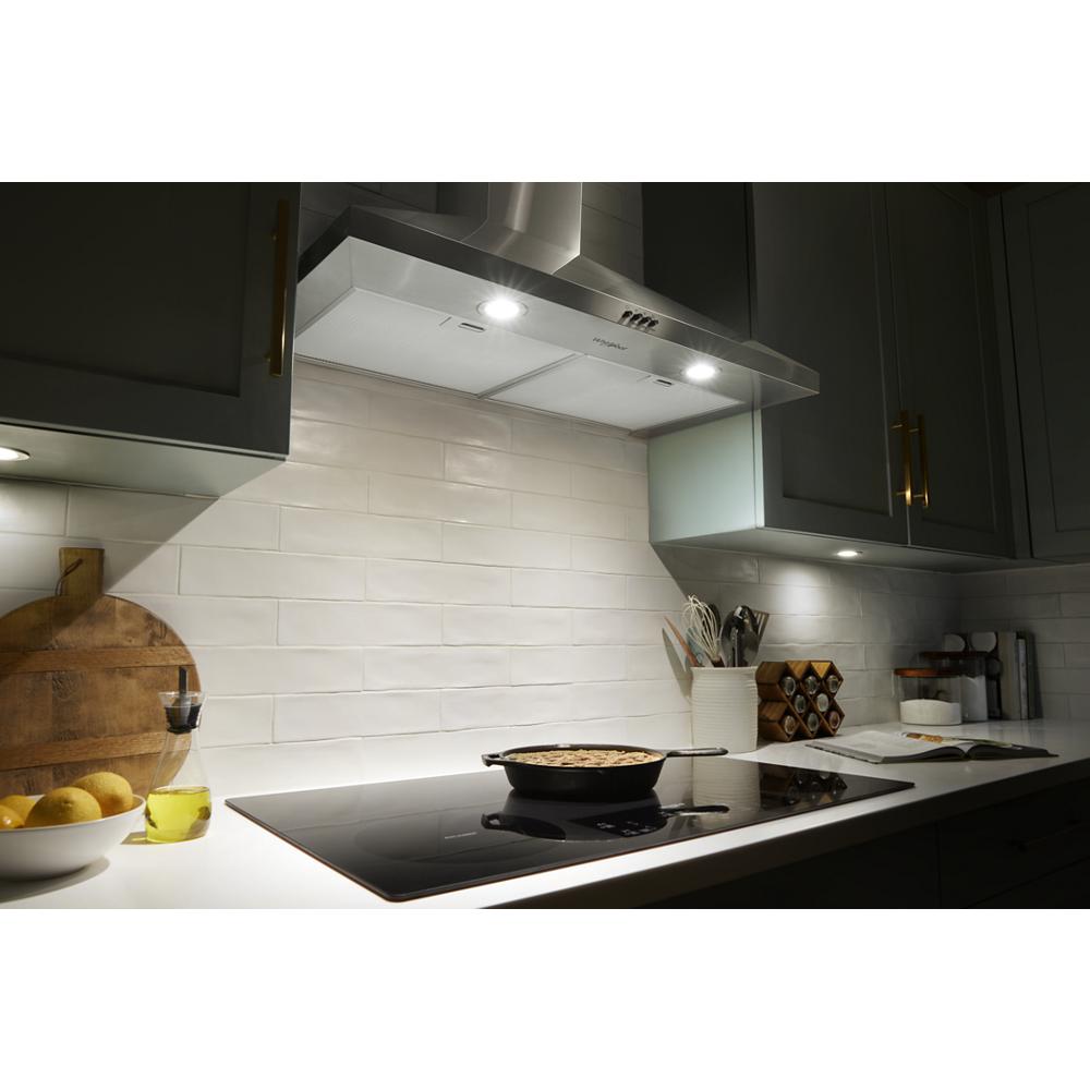 Model: WVW73UC6LS | Whirlpool ENERGY STAR® Certified 36" Chimney Wall Mount Range Hood