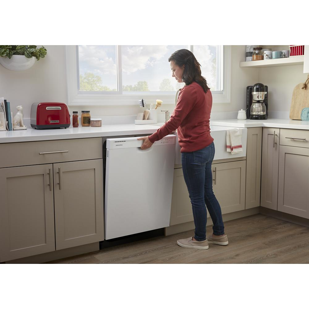 Model: ADB1400AMW-CL | Amana Dishwasher with Triple Filter Wash System