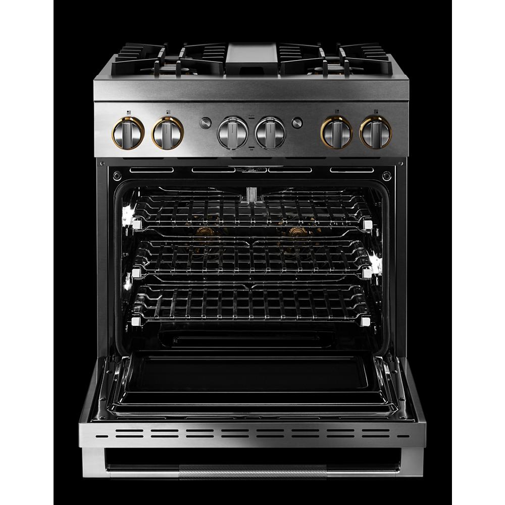 Model: JDRP430HL | Jenn-Air RISE™ 30" Dual-Fuel Professional Range