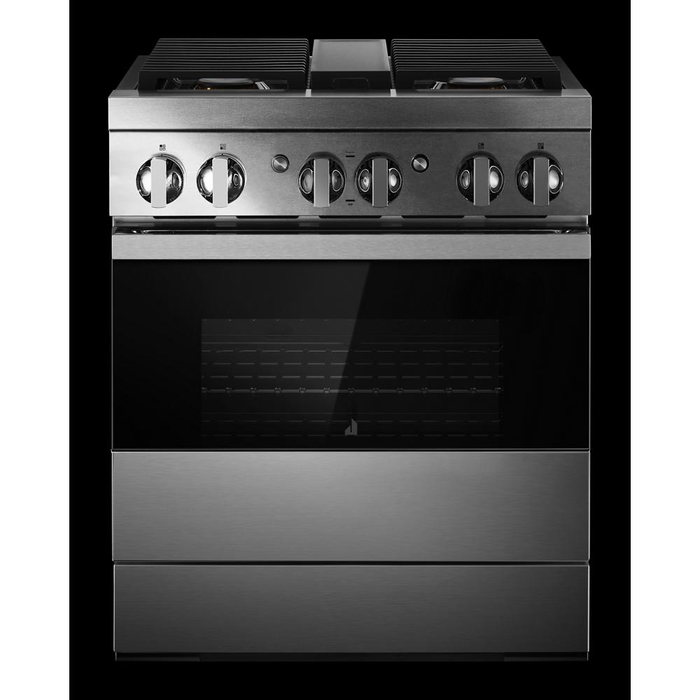 Model: JDRP430HM | Jenn-Air NOIR™ 30" Dual-Fuel Professional Range