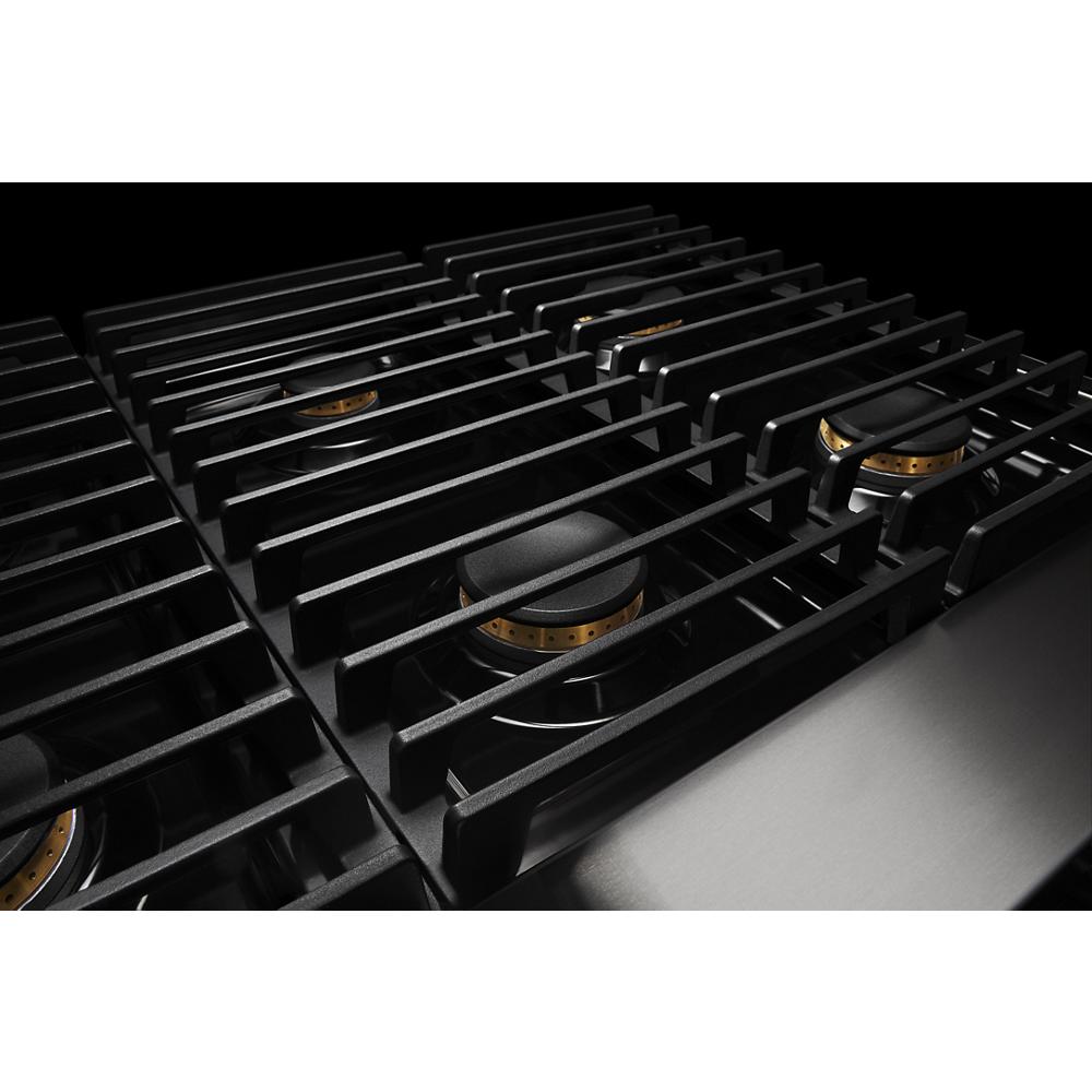Model: JDRP748HM | Jenn-Air NOIR™ 48" Dual-Fuel Professional-Style Range with Chrome-Infused Griddle and Grill