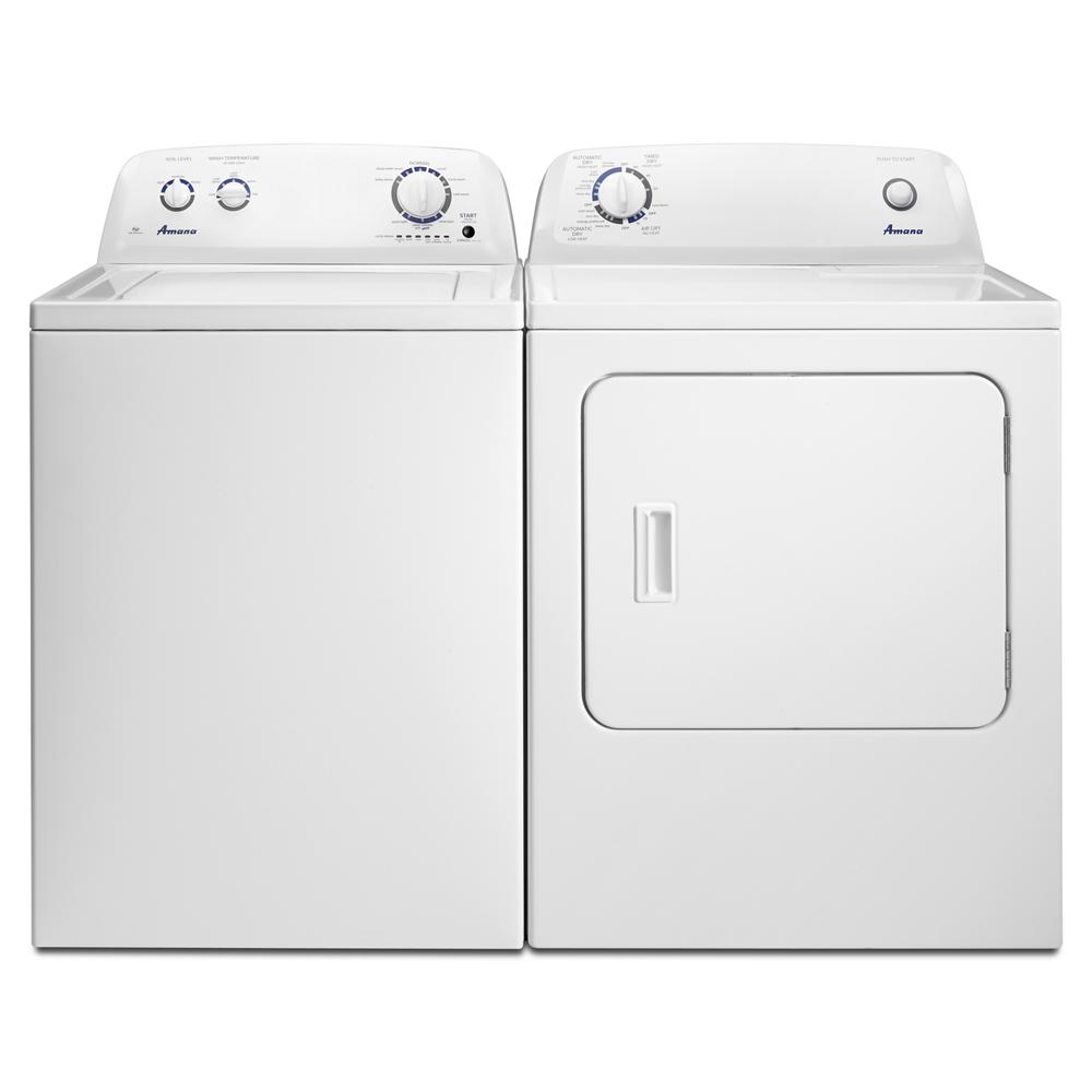Model: NED4655EW-CL | Amana 6.5 cu. ft. Electric Dryer with Wrinkle Prevent Option