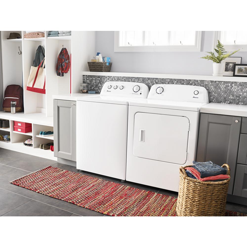 Model: NED4655EW-CL | Amana 6.5 cu. ft. Electric Dryer with Wrinkle Prevent Option