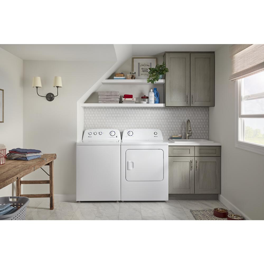Model: NED4655EW-CL | Amana 6.5 cu. ft. Electric Dryer with Wrinkle Prevent Option