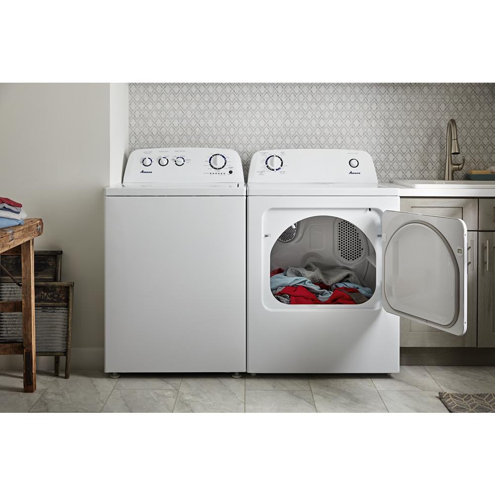 Model: NED4655EW-CL | Amana 6.5 cu. ft. Electric Dryer with Wrinkle Prevent Option