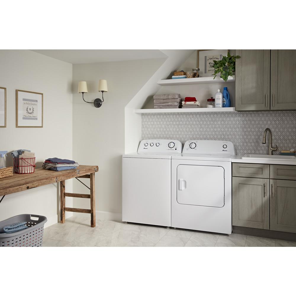 Model: NED4655EW-CL | Amana 6.5 cu. ft. Electric Dryer with Wrinkle Prevent Option