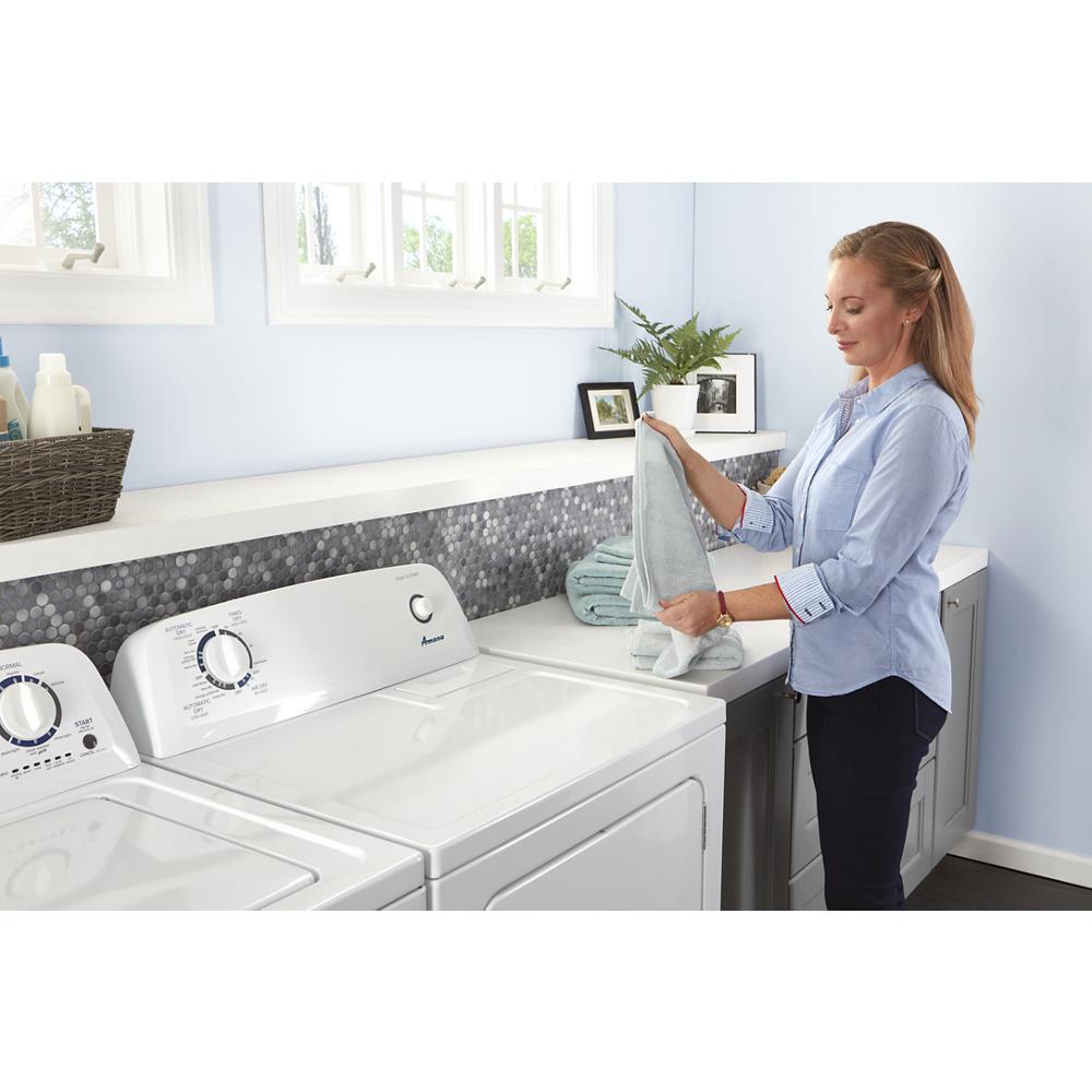 Model: NGD4655EW-CL | Amana 6.5 cu. ft. Gas Dryer with Wrinkle Prevent Option