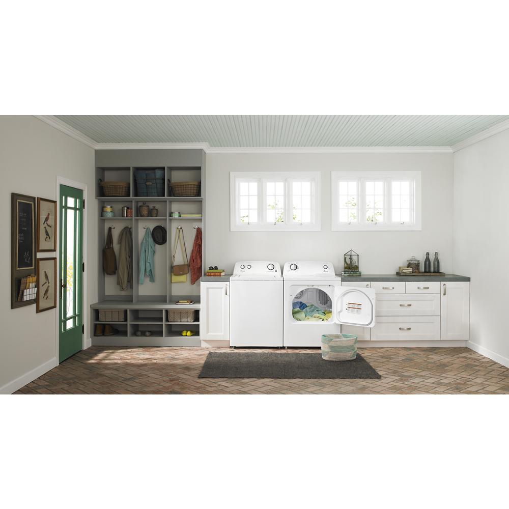 Model: NGD4655EW-CL | Amana 6.5 cu. ft. Gas Dryer with Wrinkle Prevent Option