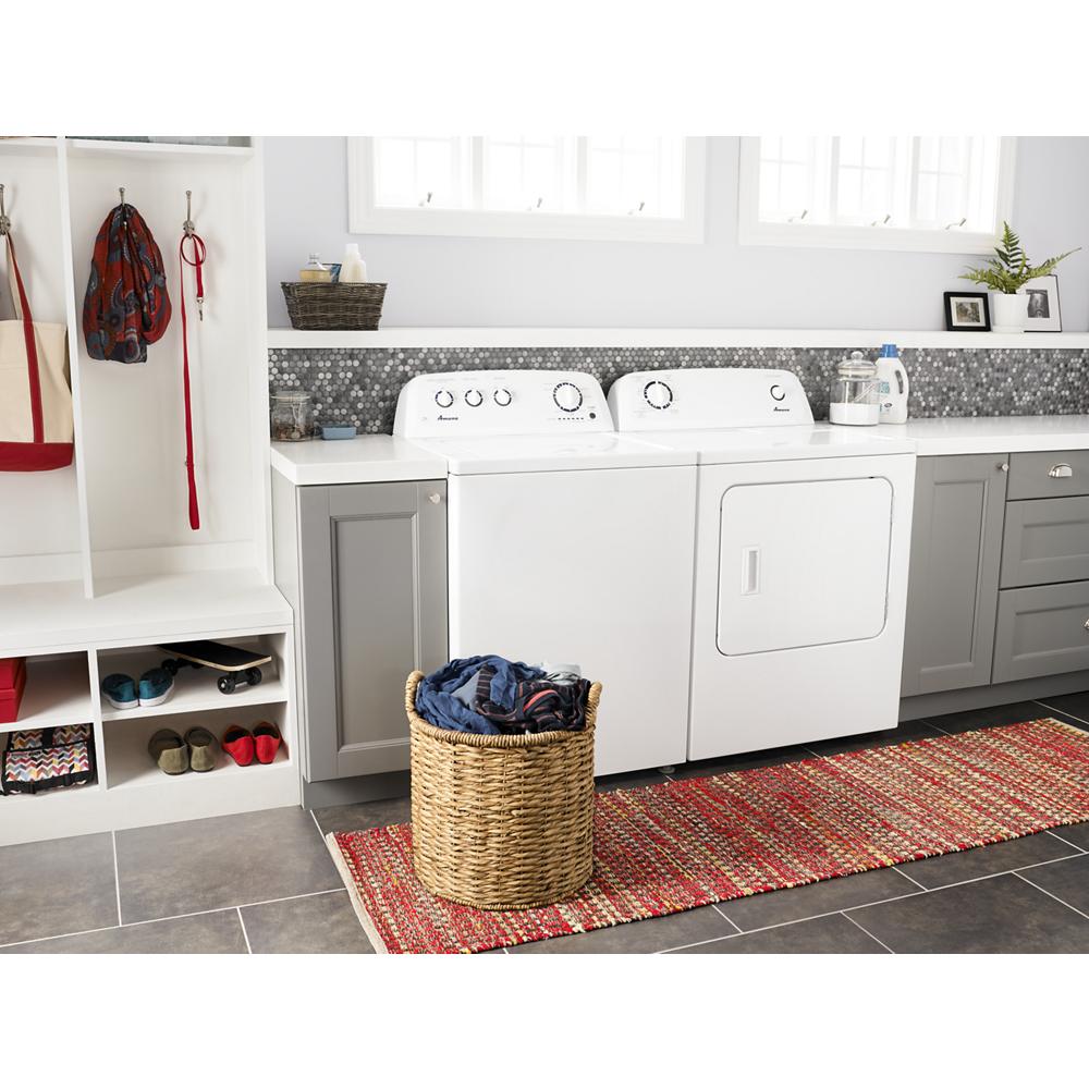 Model: NGD4655EW-CL | Amana 6.5 cu. ft. Gas Dryer with Wrinkle Prevent Option