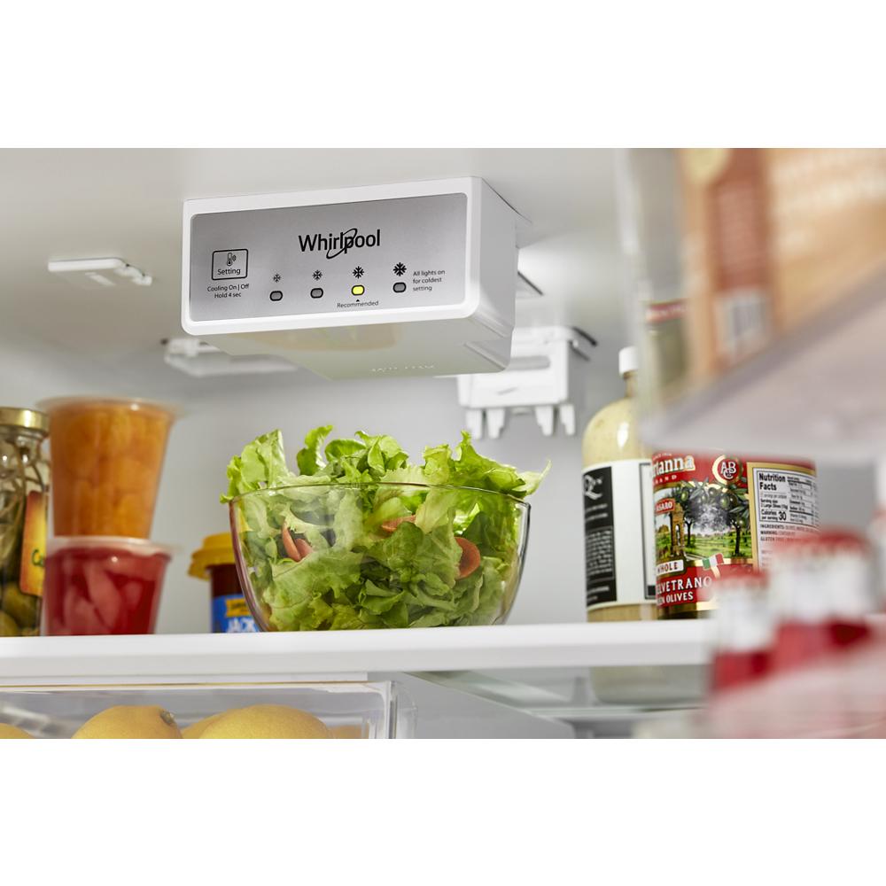 Model: WRTX5328PW | Whirlpool 28-inch Wide Top-Freezer Refrigerator - 16.3 Cu. Ft.