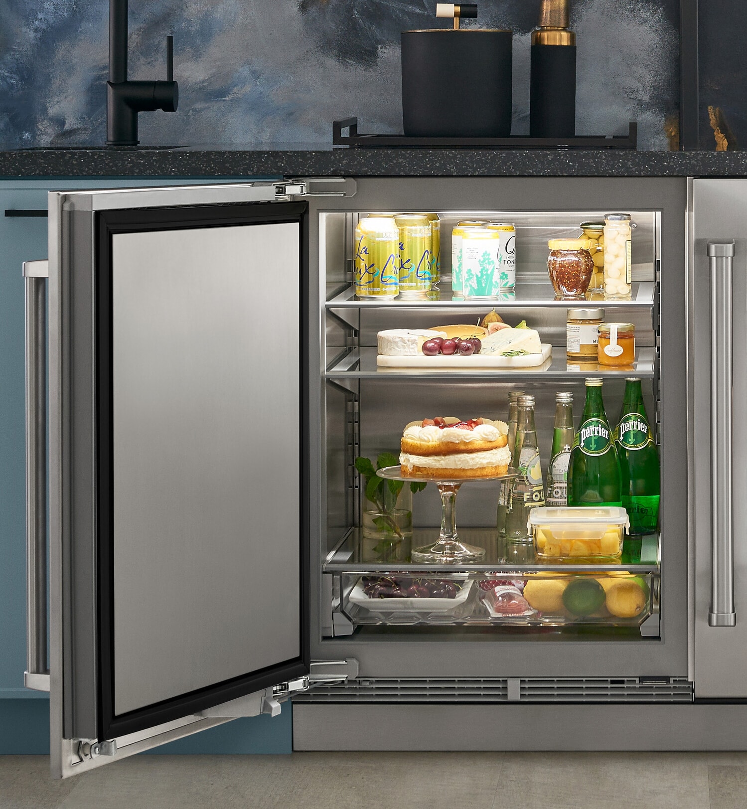 Model: DEU2450RO/L | Sub-Zero 24" Outdoor Undercounter Refrigerator – Panel Ready - Left Hinge