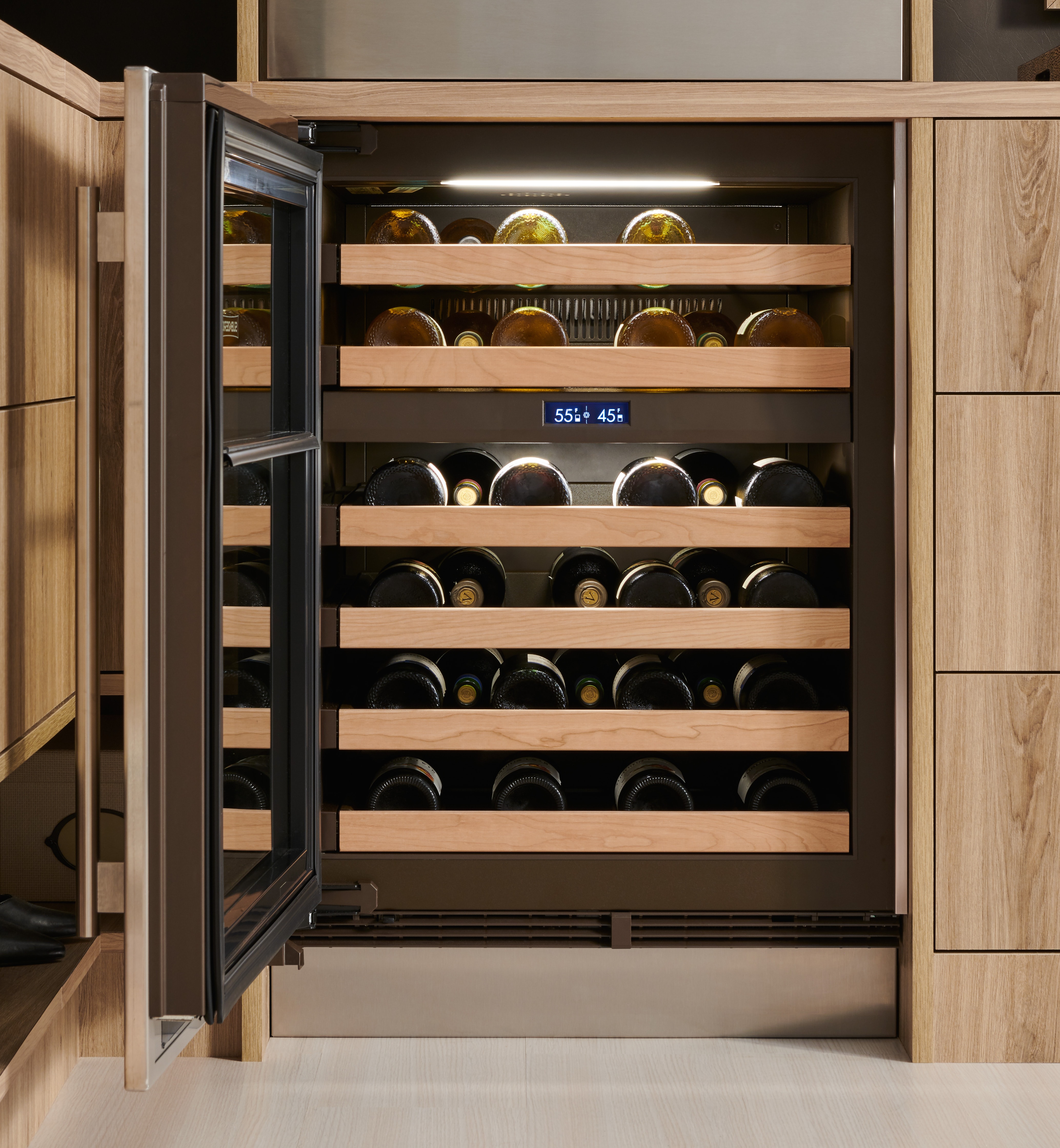 Model: DEU2450WA/R | Sub-Zero 24" Designer Undercounter Wine Storage – Panel Ready - High Altitude - Right Hinge