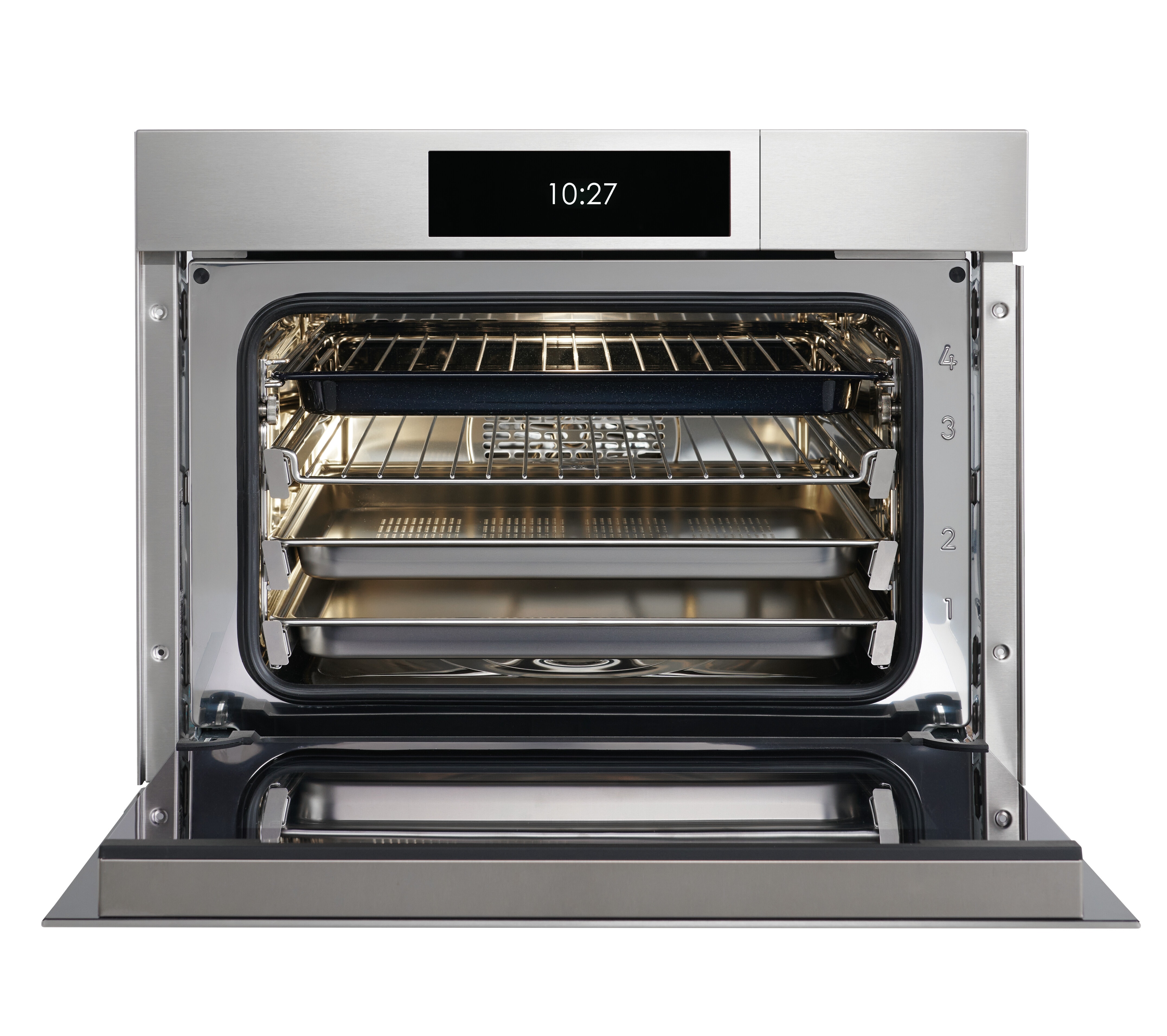 Model: CSO2450CM/S | Wolf 24" M Series Contemporary Stainless Convection Steam Oven w/ E-Hinge
