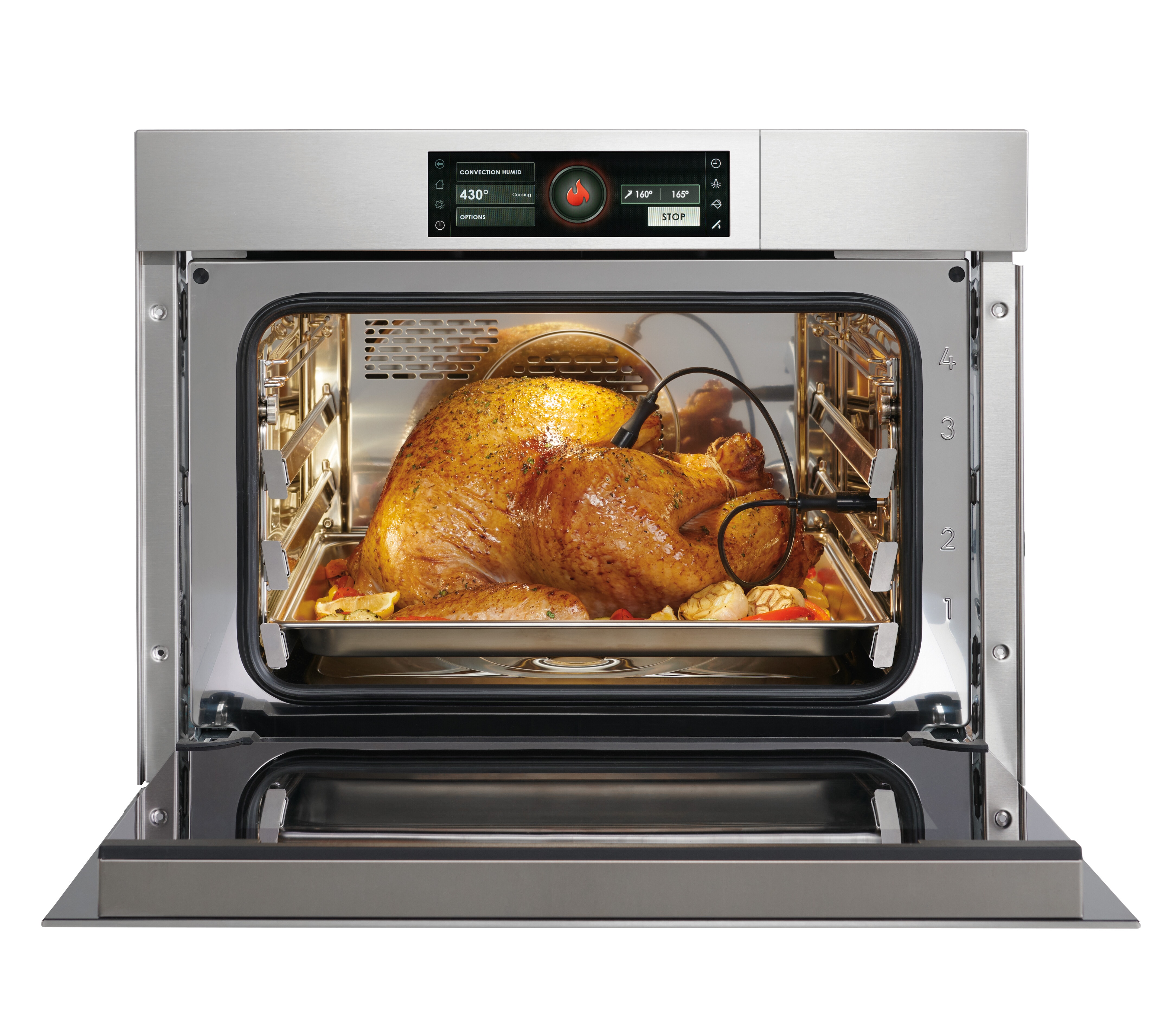 Model: CSO2450CM/S | Wolf 24" M Series Contemporary Stainless Convection Steam Oven w/ E-Hinge