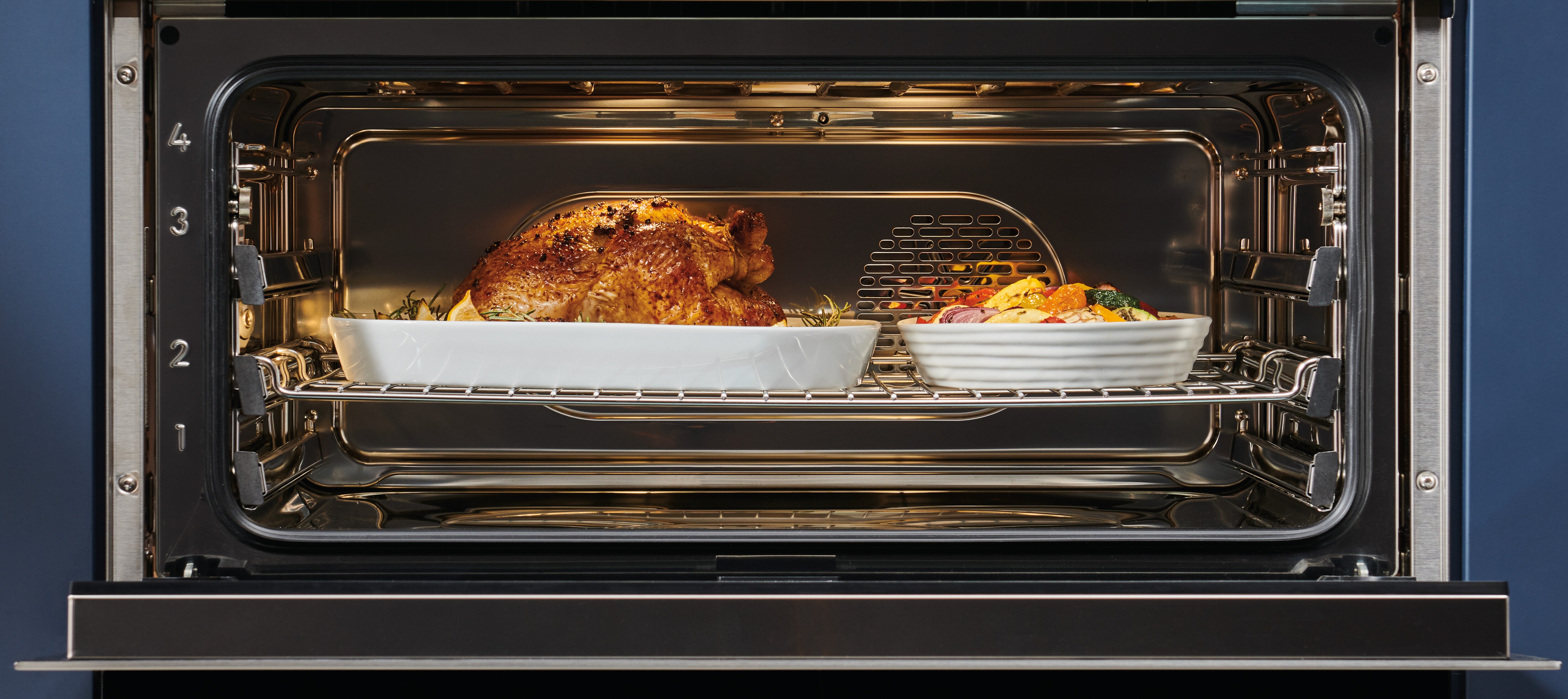Model: CSOP3050CM/B | Wolf 30" M Series Contemporary Handleless Convection Steam Oven - Plumbed