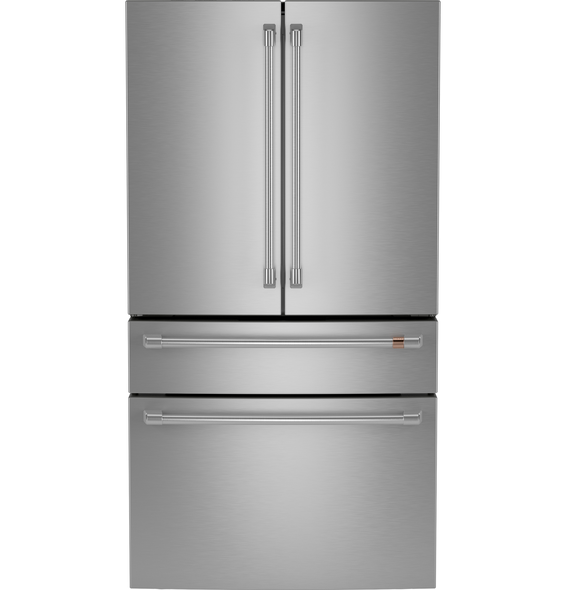 Model: CJE23DP2WS1 | Cafe Café™ ENERGY STAR® 23.2 Cu. Ft. Smart Counter-Depth 4-Door French-Door Refrigerator With Dual-Dispense AutoFill Pitcher
