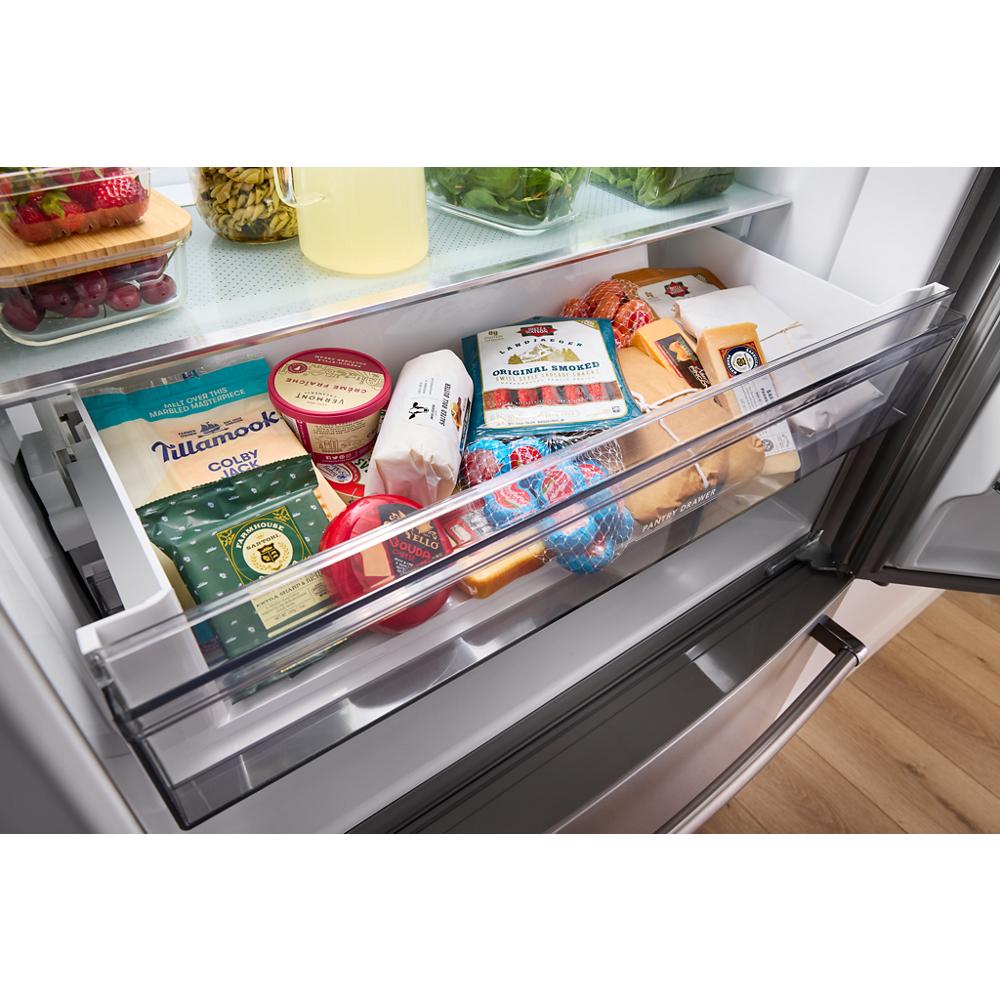 Model: KRFC136RWH | KitchenAid 20 cu. ft. 36-Inch Width Counter-Depth French Door Refrigerator with Interior Dispense