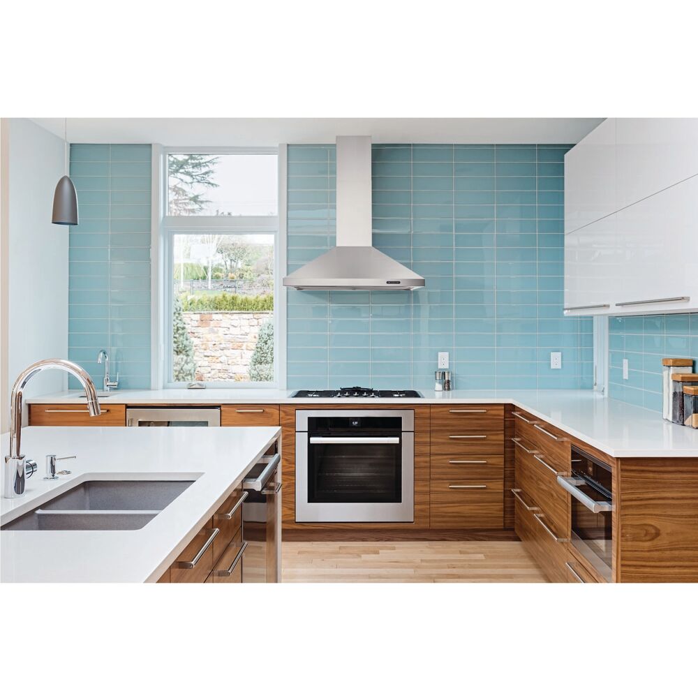 Model: EW4836SS | Broan ELITE 36" Pyramidal Chimney Hood, 400 CFM, Elect Control
