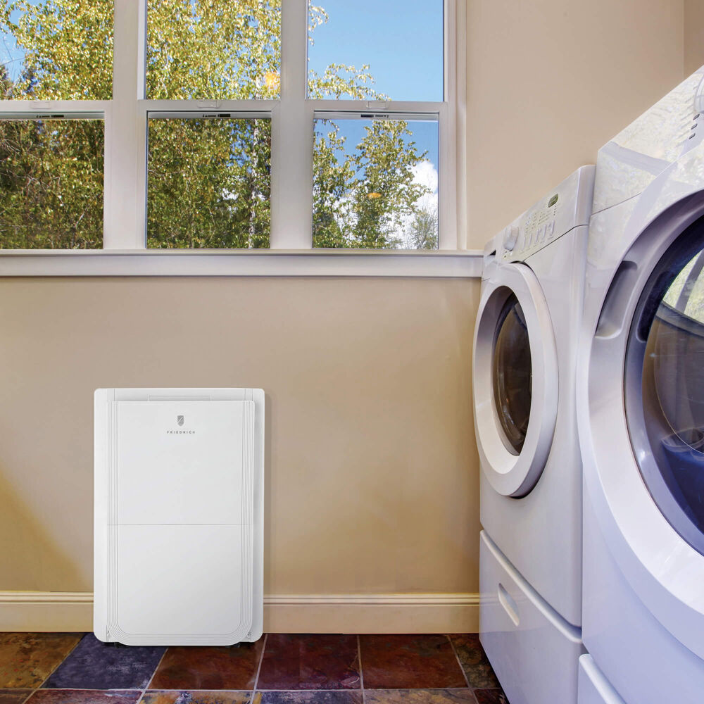 Model: D50B1A | Friedrich 50 Pint Dehumifier, White, 115V