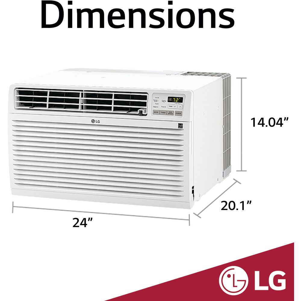 Model: LT1216CER | LG 11,800 BTU Through the Wall Air Conditioner, 115V