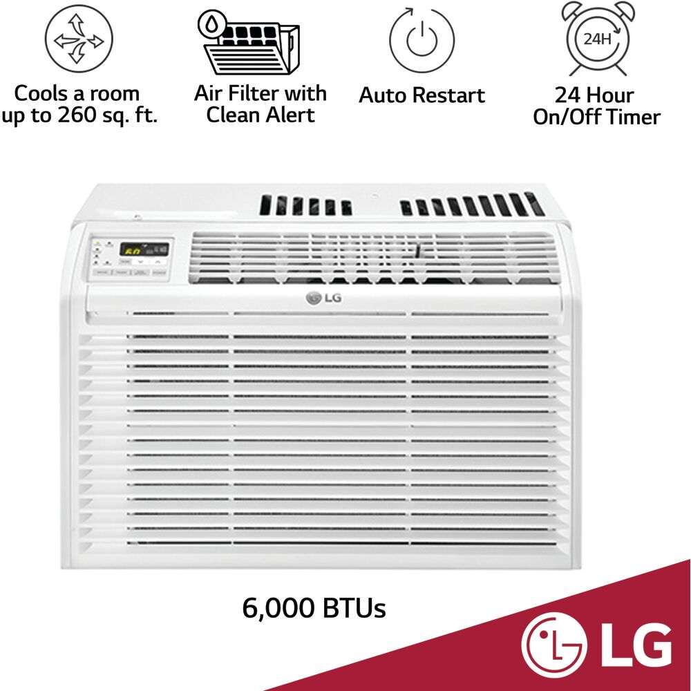 Model: LW6017R | LG 6,000 BTU Window Air Conditioner