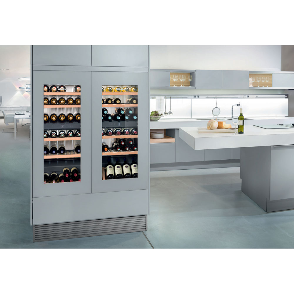Model: HW-4800 | Liebherr Built-In Wine Cabinet 24", 2 Zone, Right Hinge