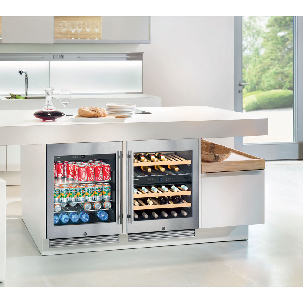 Model: RU-510 | Liebherr Undercounter Beverage Center 24", Lock, Reversible Door
