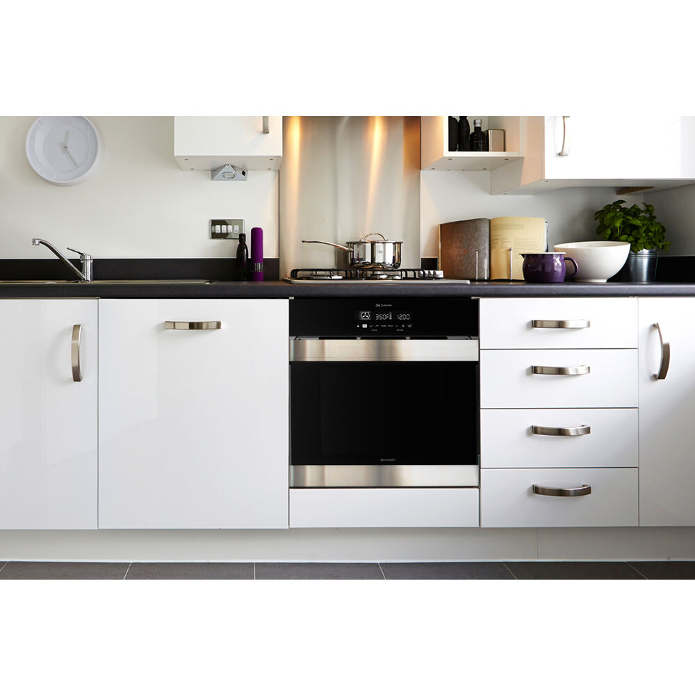 Model: SWA2450GS | Sharp Appliances 24" / 2.5 CF Electric Single Wall Oven, Convection