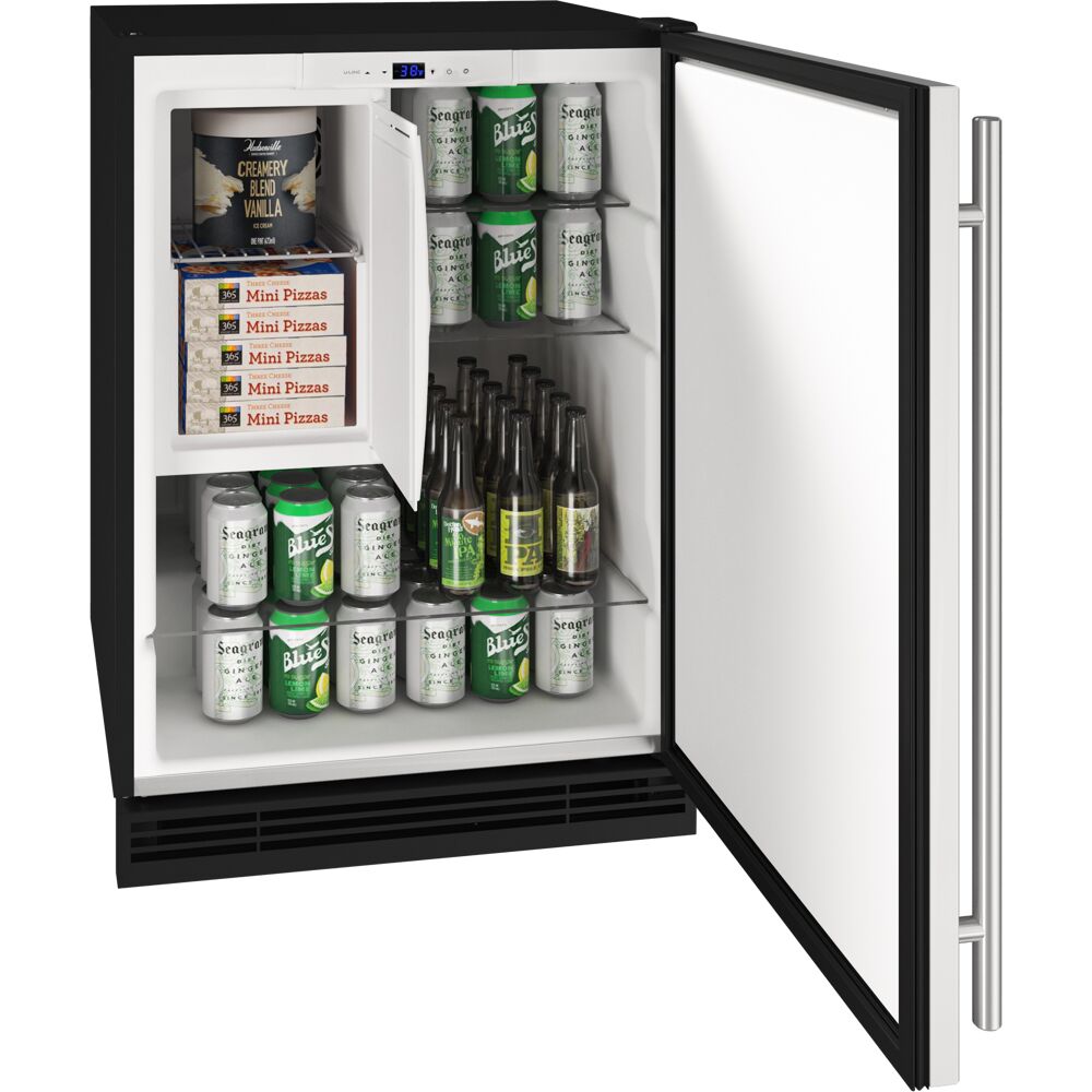 Model: UHRE124-WS01A | U-Line Refrigerator 24", 1 Class, Reversible Hinge