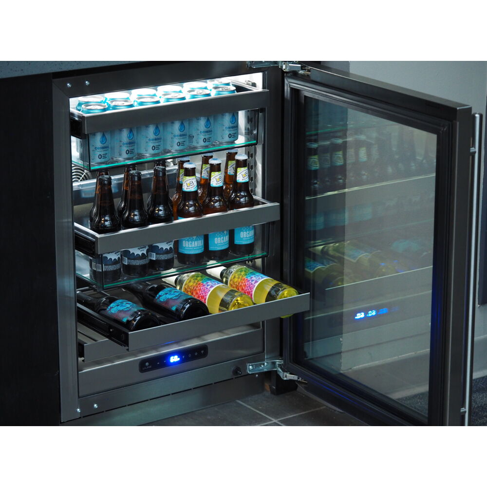 Model: UHRE518-IG01A | U-Line Refrigerator 18", 5 Class, Reversible Hinge
