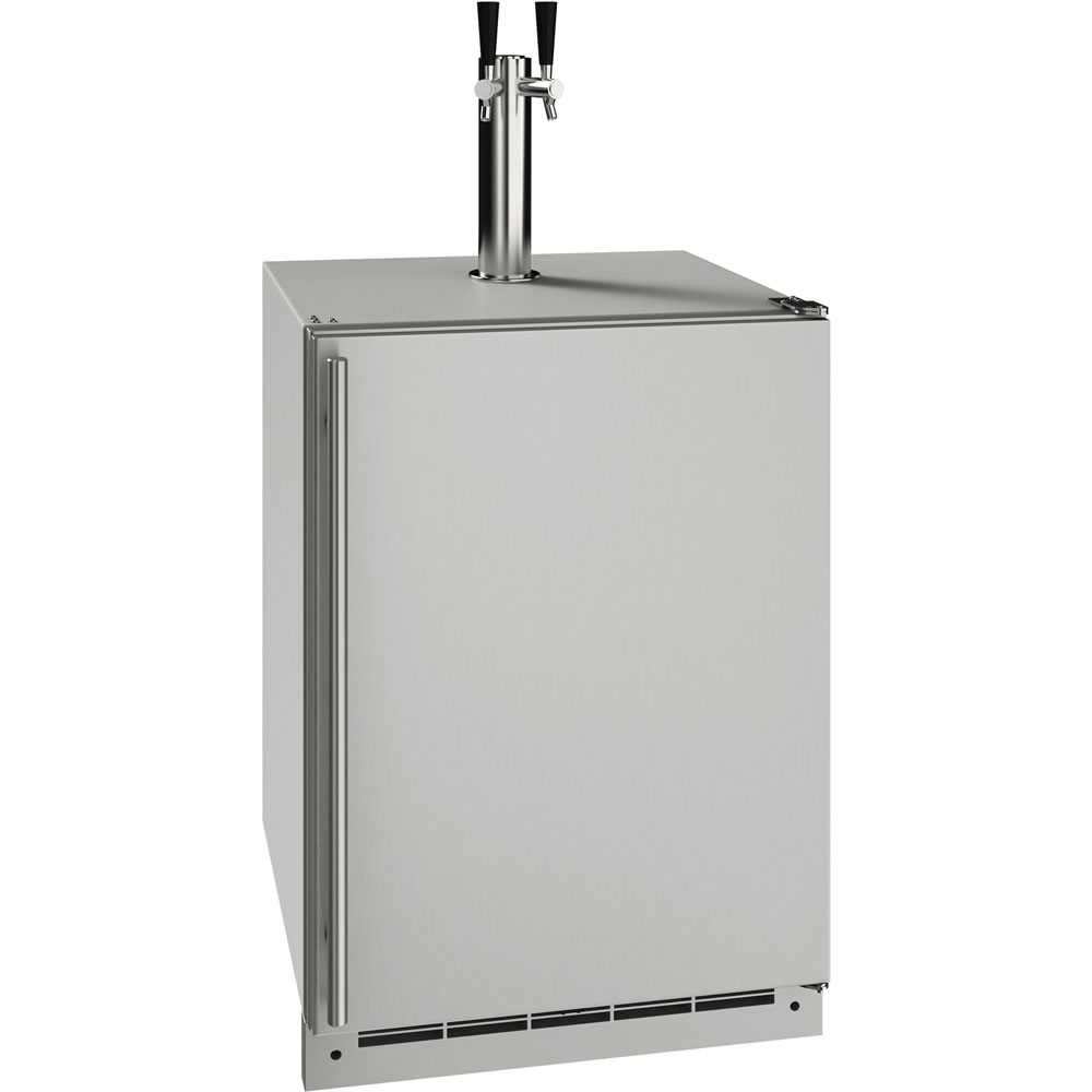 Model: UOKR124-SS01A | U-Line Outdoor Keg/Refrigerator Combo 24", Reversible Hinge