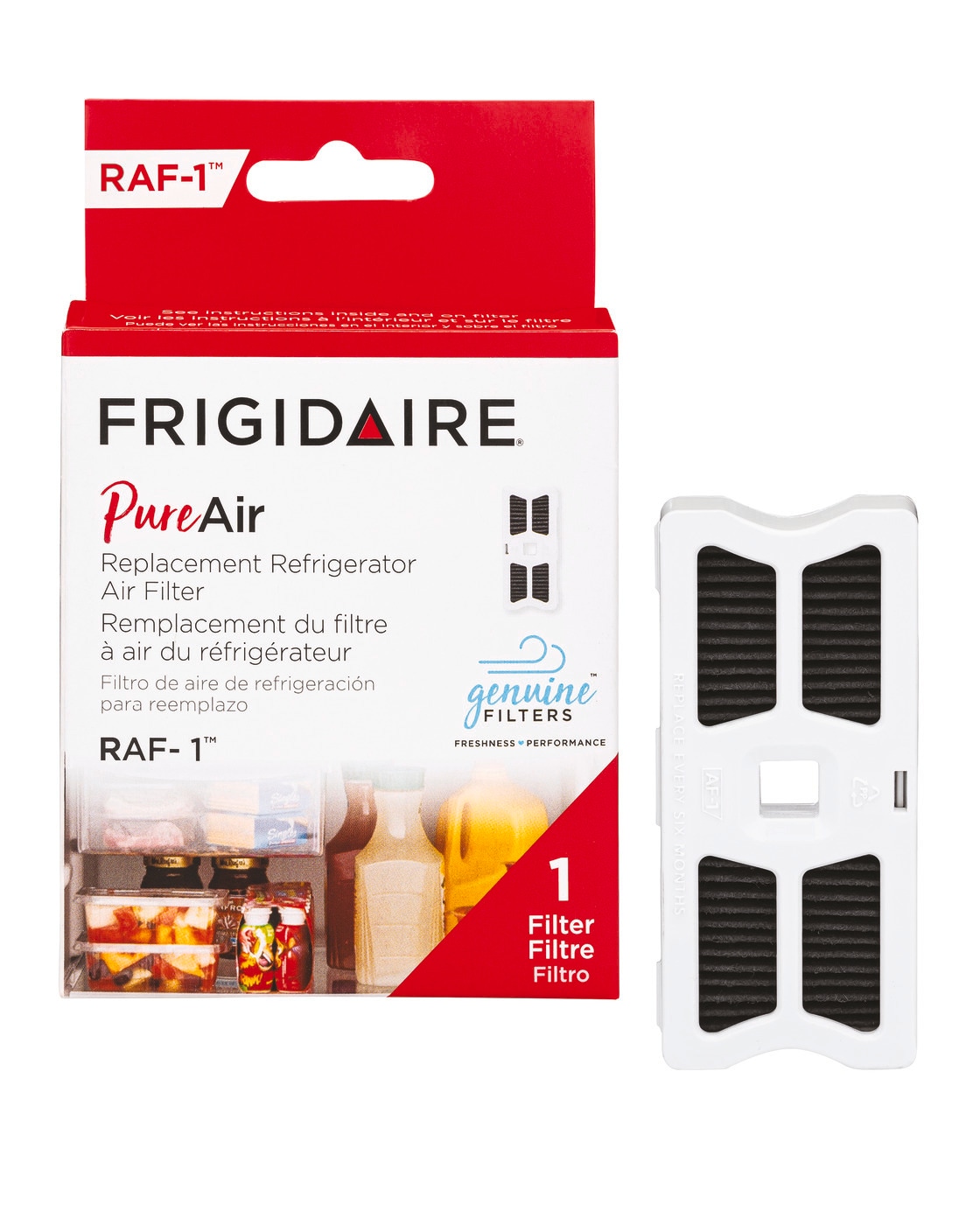 Model: FRIGCOMBO14 | Frigidaire FPPWFU01, FRGPAAF1 and (2) FRPAPK2RF Water Filter and Air Filter Combo Kit with Produce Keepers