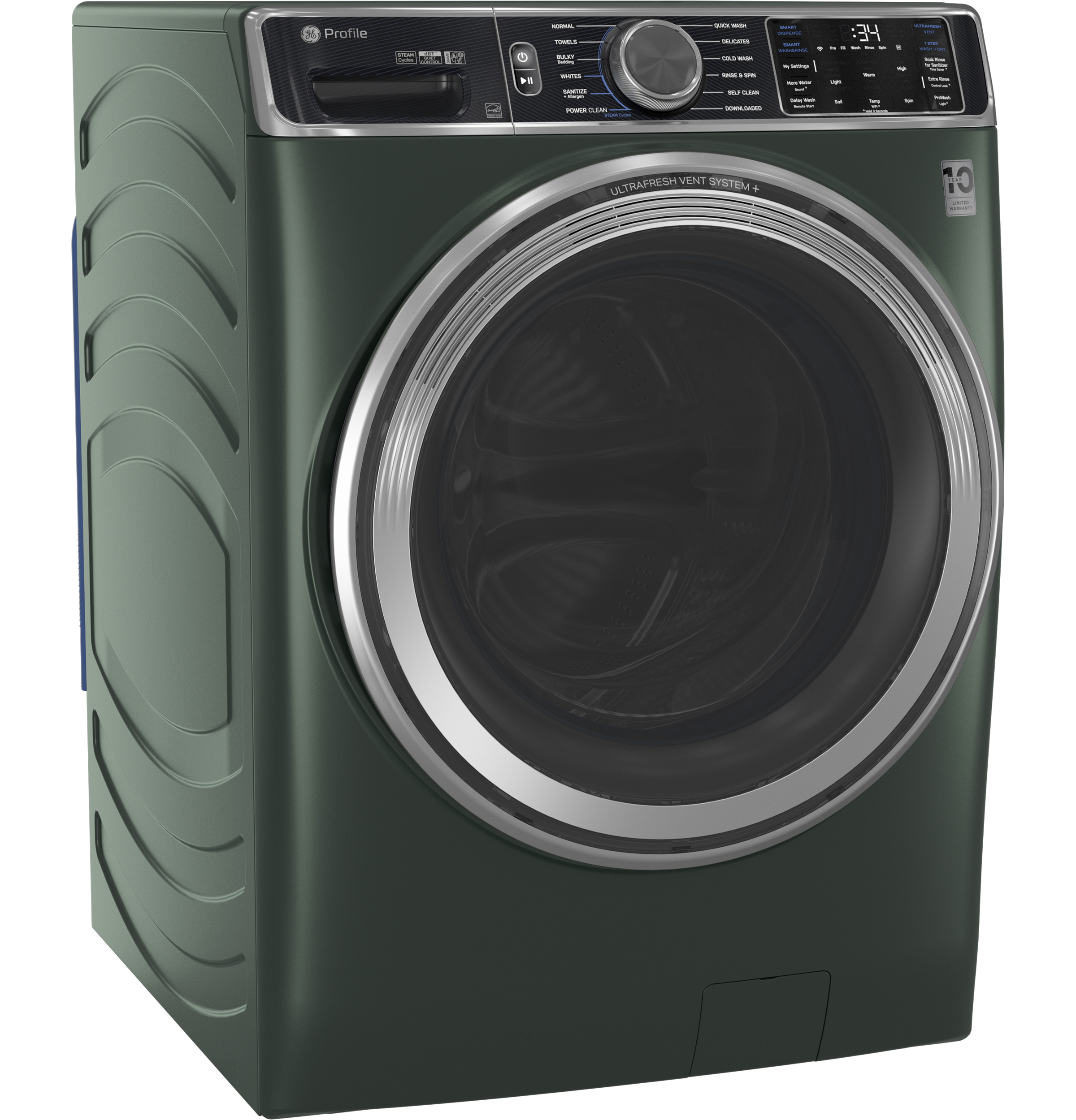 Model: PFW955SPWGN | GE Profile GE Profile™ 5.5 cu. ft. Capacity Smart Front Load ENERGY STAR® Steam Washer with UltraFresh Vent System+ and Smart Wash & Smart Rinse