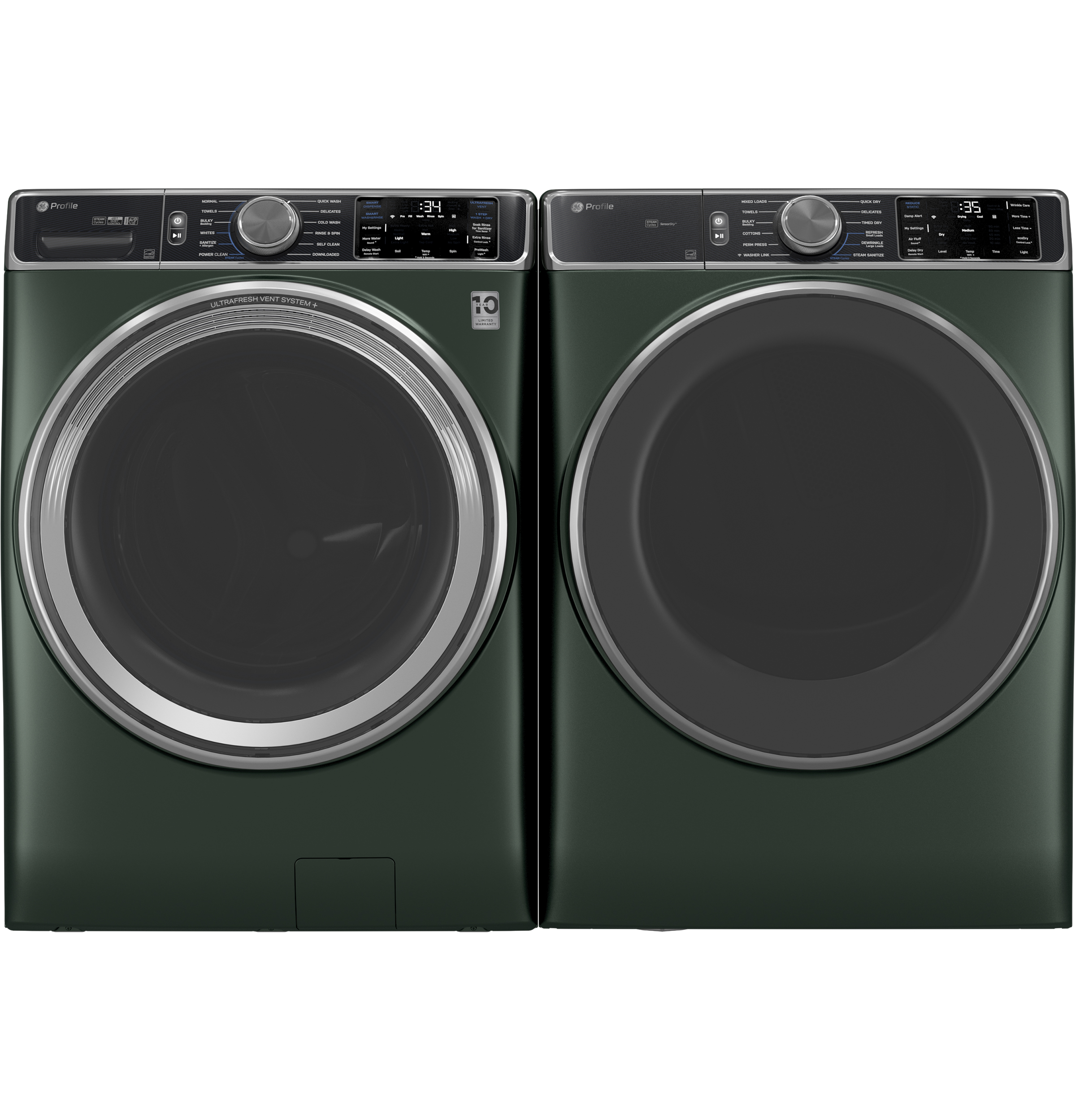 GE Profile PFW955SPWGN GE Profile 5.5 cu. ft. Capacity Smart Front Load ENERGY STAR Steam Washer with UltraFresh Vent System and Smart Wash Smart Rinse PFW955SPWGN Art Noey Appliance