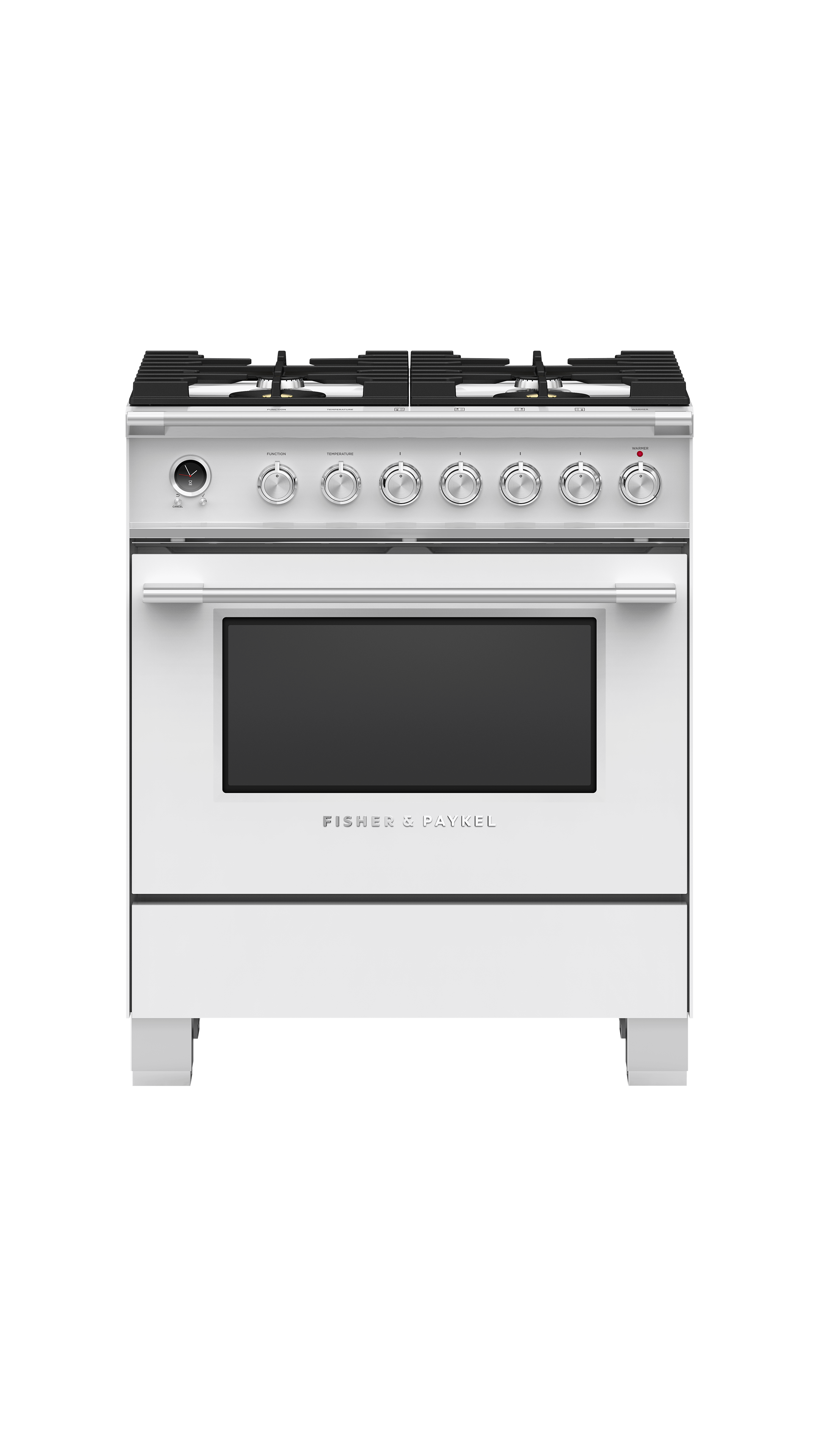 Fisher and Paykel OR30SCG6W1 30" Series 9 Classic 4 Burner Duel