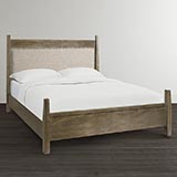 Model: 2015-K156F | Bassett Bench*Made Maple Upholstered Panel Bed