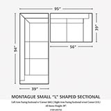 Model: 3103-LSECTLS | Bassett American Casual Montague Small L-Shaped Sectional