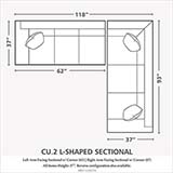 Model: 3851-LLSECT | Bassett CU.2 Large L-Shaped Sectional