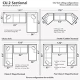 Model: 3851-CSECT | Bassett CU.2 Double Chaise Sectional