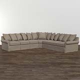 Model: 2640-LSECTLL | Bassett Designer Comfort Fairmont Large L-Shaped Sectional