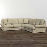 Model: 2607-LSECTS34 | Bassett Sutton Small L-Shaped Sectional