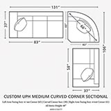 Model: 4000-CCSECTT | Bassett Custom Upholstery Medium L-Shaped Sectional