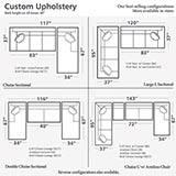 Model: 4000-CCSECTT | Bassett Custom Upholstery Medium L-Shaped Sectional