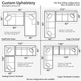 Model: 6000-LSECTT | Bassett Custom Upholstery XL L-Shaped Sectional