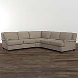 Model: 2637-LSECTLS | Bassett Designer Comfort Bridgewater Small L-Shaped Sectional