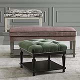 Bassett Custom Bench Rectangle Bench w/Shelf