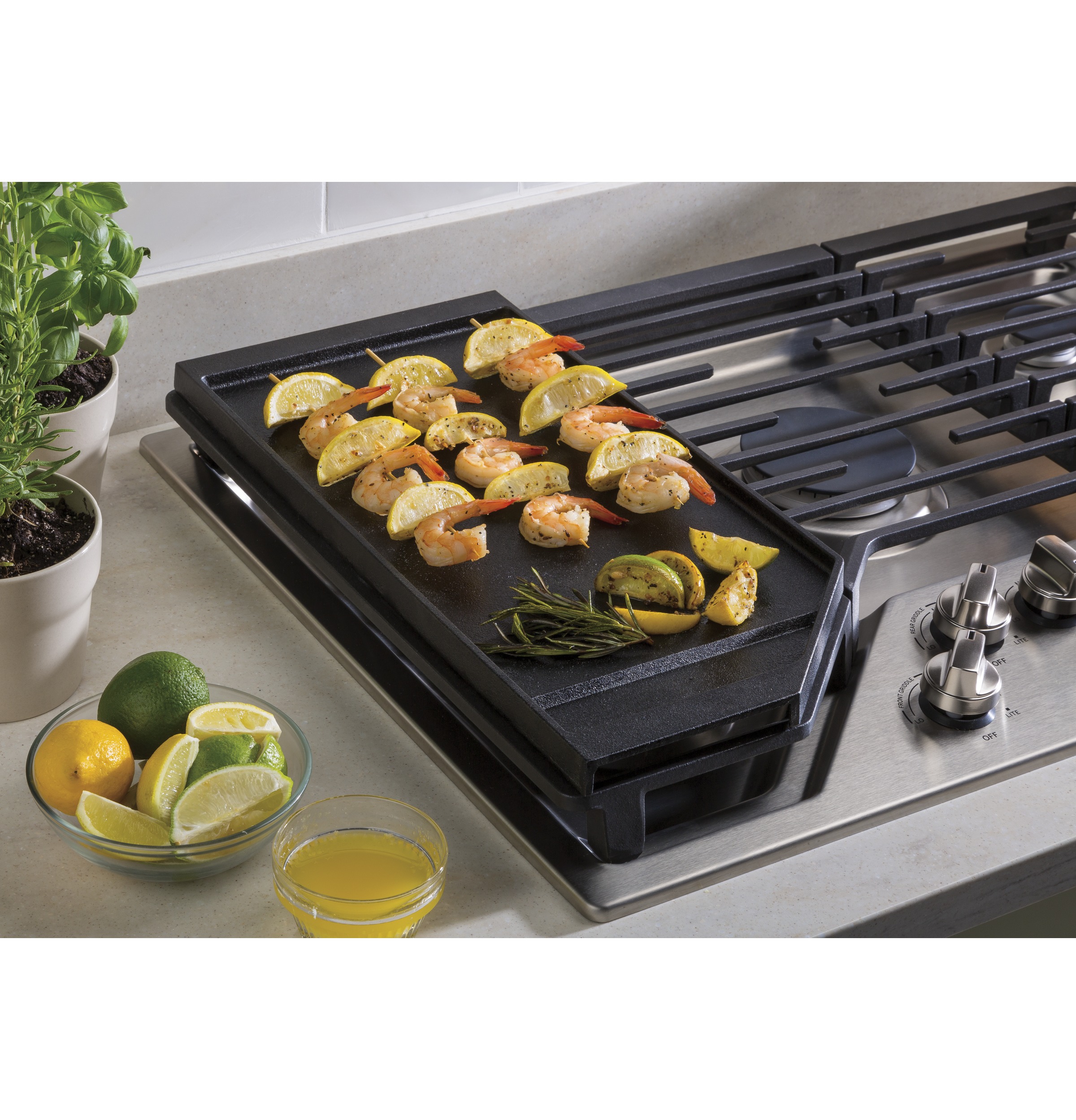 GE JXGRIDL236 36 inch Cast Iron Griddle