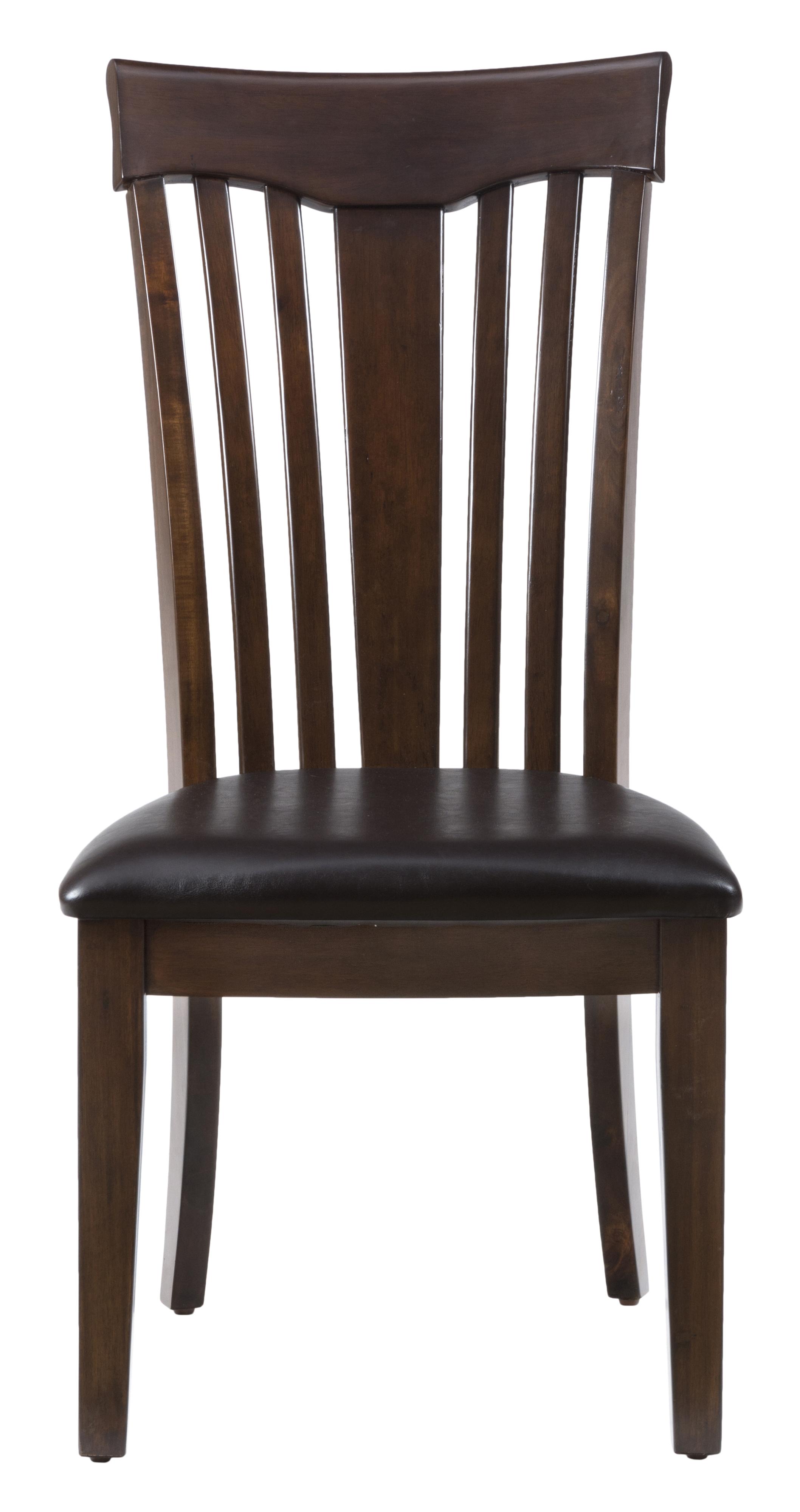 Jofran Mirandela Birch Contoured Slat Back Chair with Padded Cushion