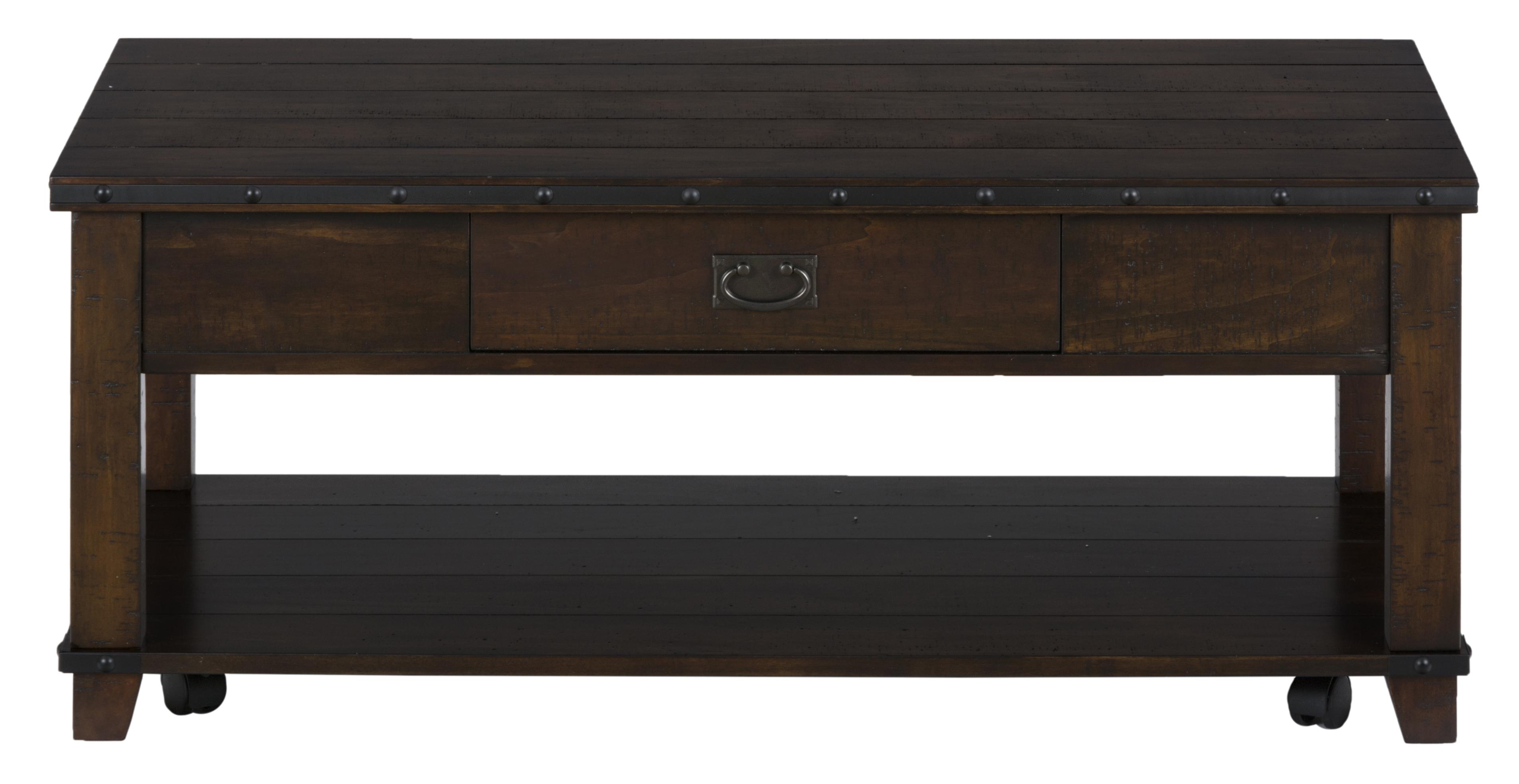 Jofran - 561-1 - Cassidy Brown Traditional Plank Top Cocktail